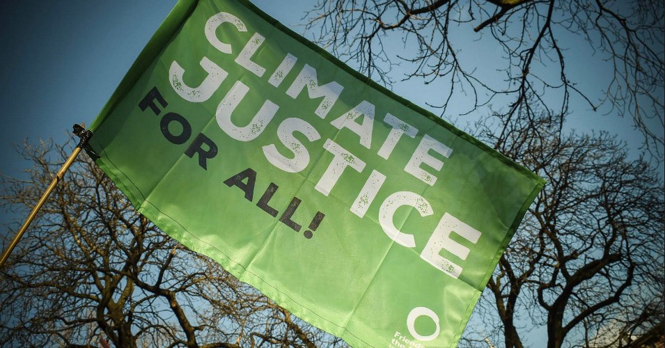 Flagge 'Climate Justice for All'